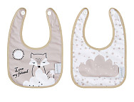 2 Baberos Estampados Plastificados Pequeños Best Friends
