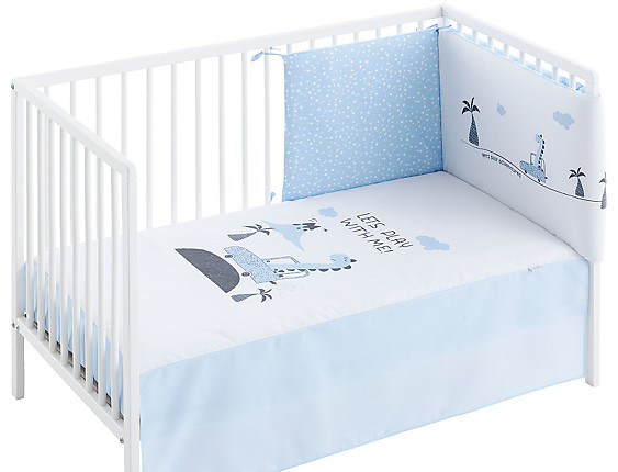 Pack Edredon Protector Cuna o Maxicuna Dino Centro Textil Hogar