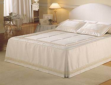 JVR - Colcha edredón Jacquard con puntillas Rania