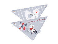 2 Baberos Bandana impermeables Lovely