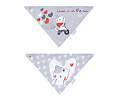 2 Baberos Bandana impermeables Lovely