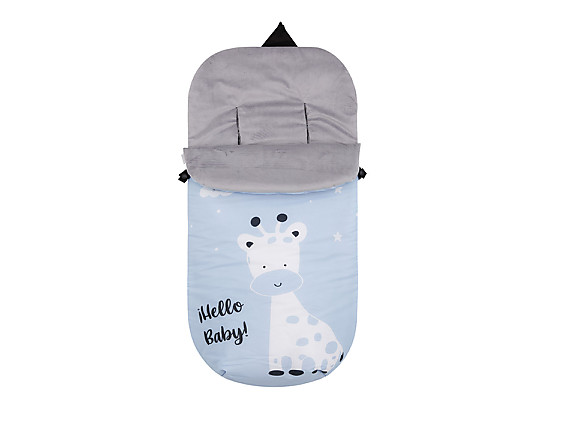 Pekebaby - Saco Silla Impermeable Polar Rainbow Dreams Azul