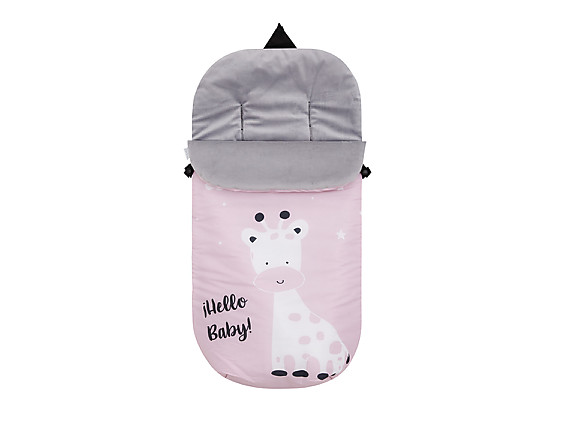 Pekebaby - Saco Silla Impermeable Polar Rainbow Dreams Rosa