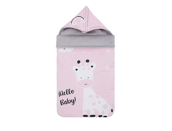 Pekebaby - Saco Capazo Polar Rainbow Dreams Rosa