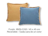 Funda de cojín reversible Ibiza