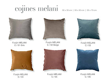 Sandeco - Cojín de terciopelo Melani