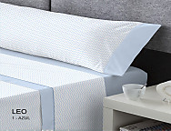 Juego de cama franela D Art Leo color Azul