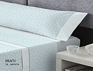 Juego de cama franela D Art Irati color Verde Menta