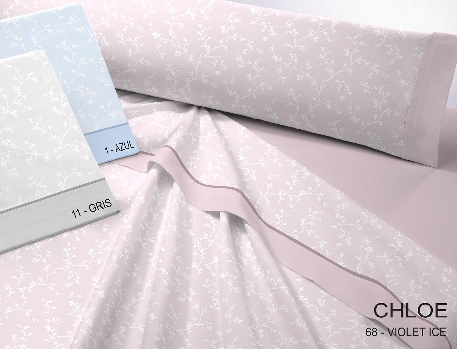 Catotex Juego de cama franela Chloe color Violeta