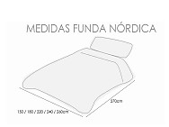 Funda nórdica terciopelo Bermeo Multicolor