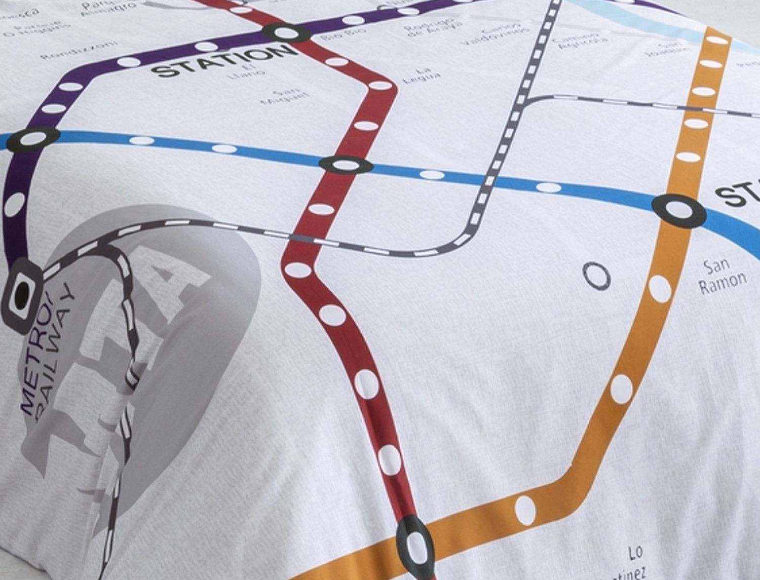 Confecciones Paula Cortina con ollaos Metro