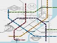 Cortina con ollaos Metro