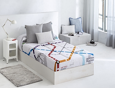 Confecciones Paula - Edredón Ajustable 100% Algodón Metro