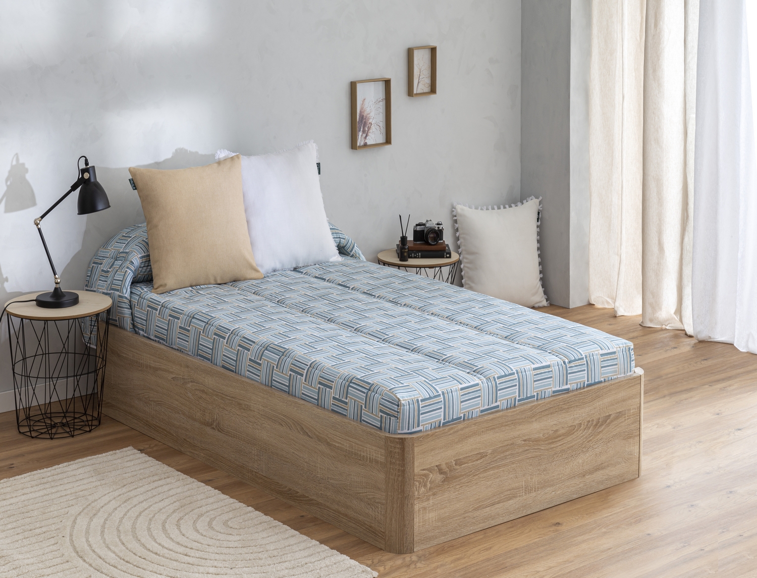 Confecciones Paula Edredón Ajustable Moca