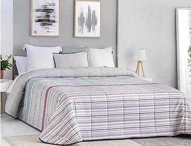 Confecciones Paula - Edredón bouti León doble relleno (200 gr) color Turquesa