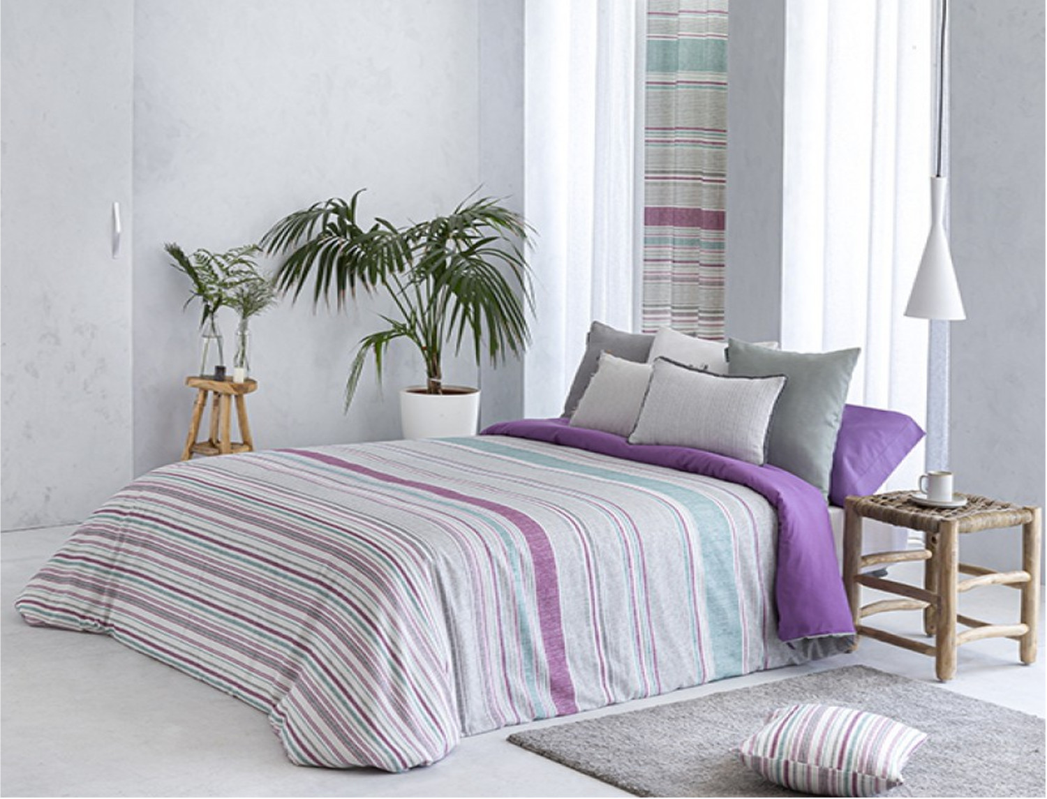 Confecciones Paula Funda nórdica León color Turquesa