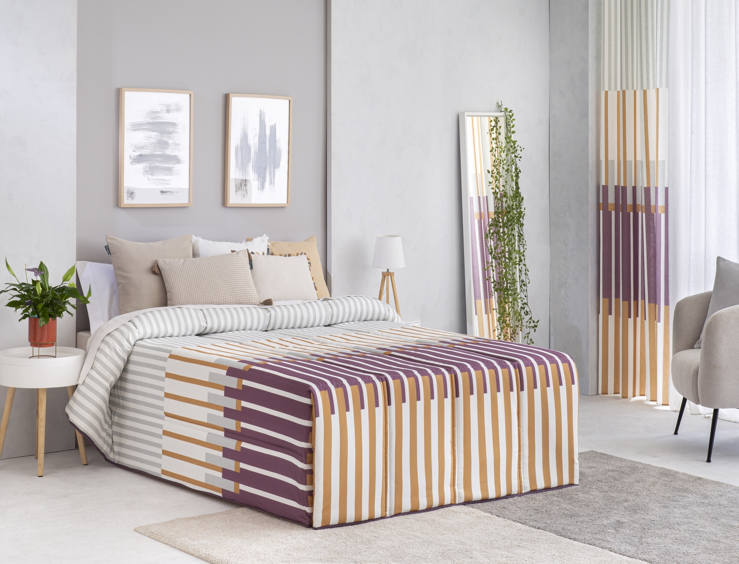 Confecciones Paula Edredón Conforter Alava Rosa