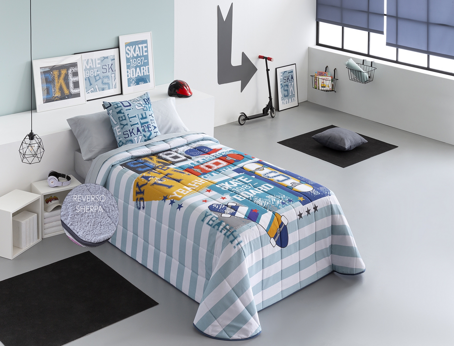 Confecciones Paula Edredón Sherpa Skate Multicolor