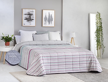 Confecciones Paula - Edredón Sherpa León color Turquesa