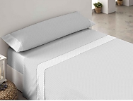 Juego de cama franela Alpha color Gris