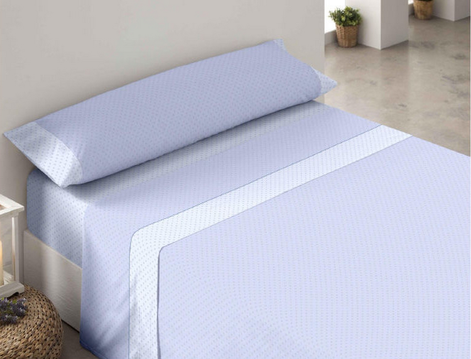 Trovador Juego de cama franela Alpha color Azul precio especial hasta final de stock
