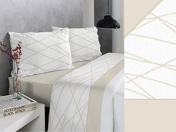 Reig Marti - Juego de cama Adams color Beige