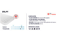 Cubrecolchón acolchado Dolpy cama articulada (gemelos)