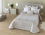 Edredón sherpa jacquard Eucalipto (varios colores) con fundas de cojín