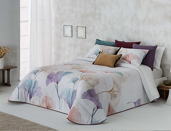 Sandeco - Conforter estampado Maracena con fundas de cojín Multicolor 02