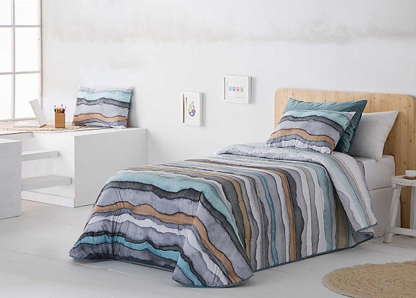 Sandeco - Conforter estampado Zujar con fundas de cojín Multicolor 02
