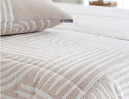 Edredón sherpa jacquard Magnolia (varios colores) con fundas de cojín