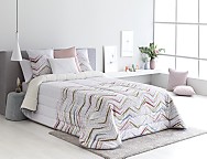 Edredón sherpa jacquard Abedul (varios colores) con fundas de cojín