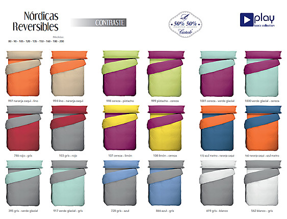 Cañete - Funda nórdica reversible bicolor Play Basic Outlet