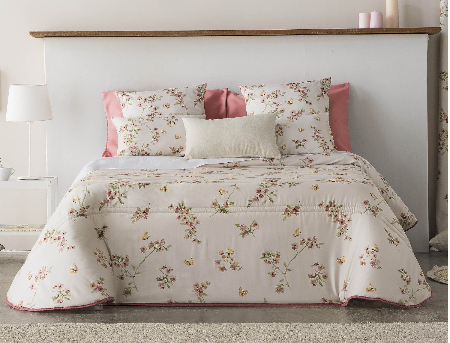 Cañete Edredón Vernan color Azul o Lino