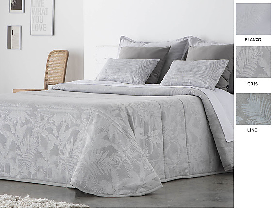 Cañete - Edredón o Conforter Lomer color Lino, Blanco o Gris