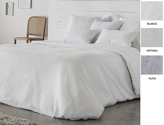 Cañete - Funda nórdica Vidi color Blanco, Natural o Plata