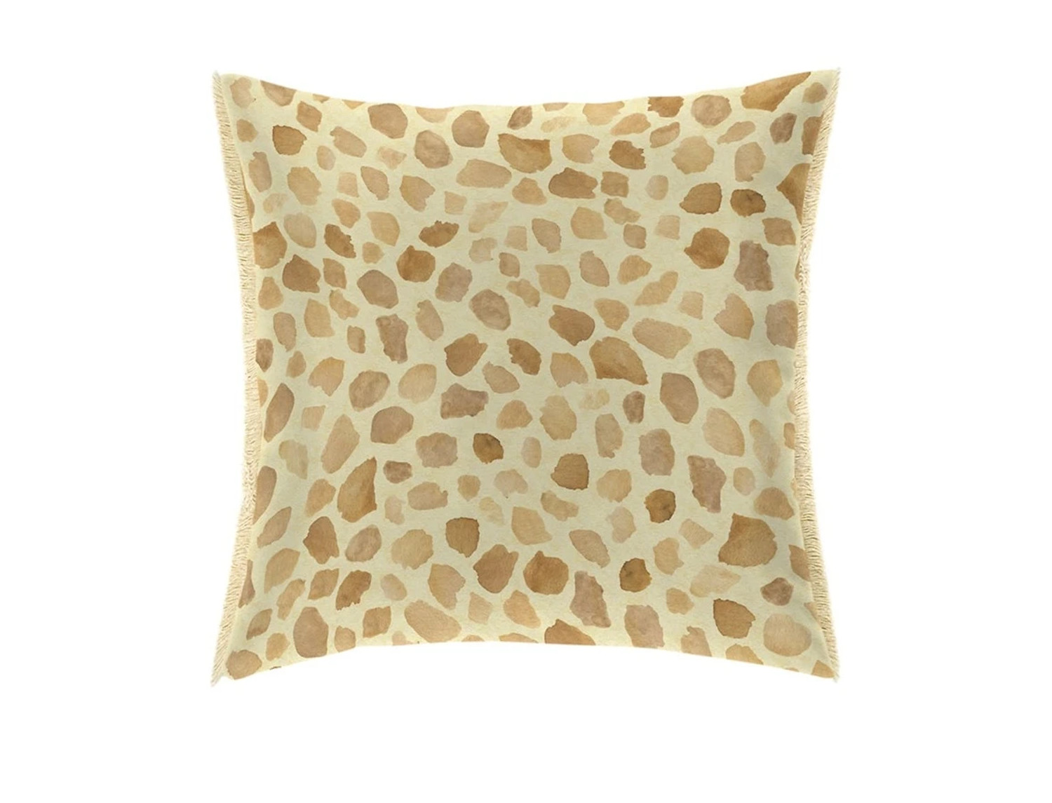 Cañete Cojín Giraf Flecos