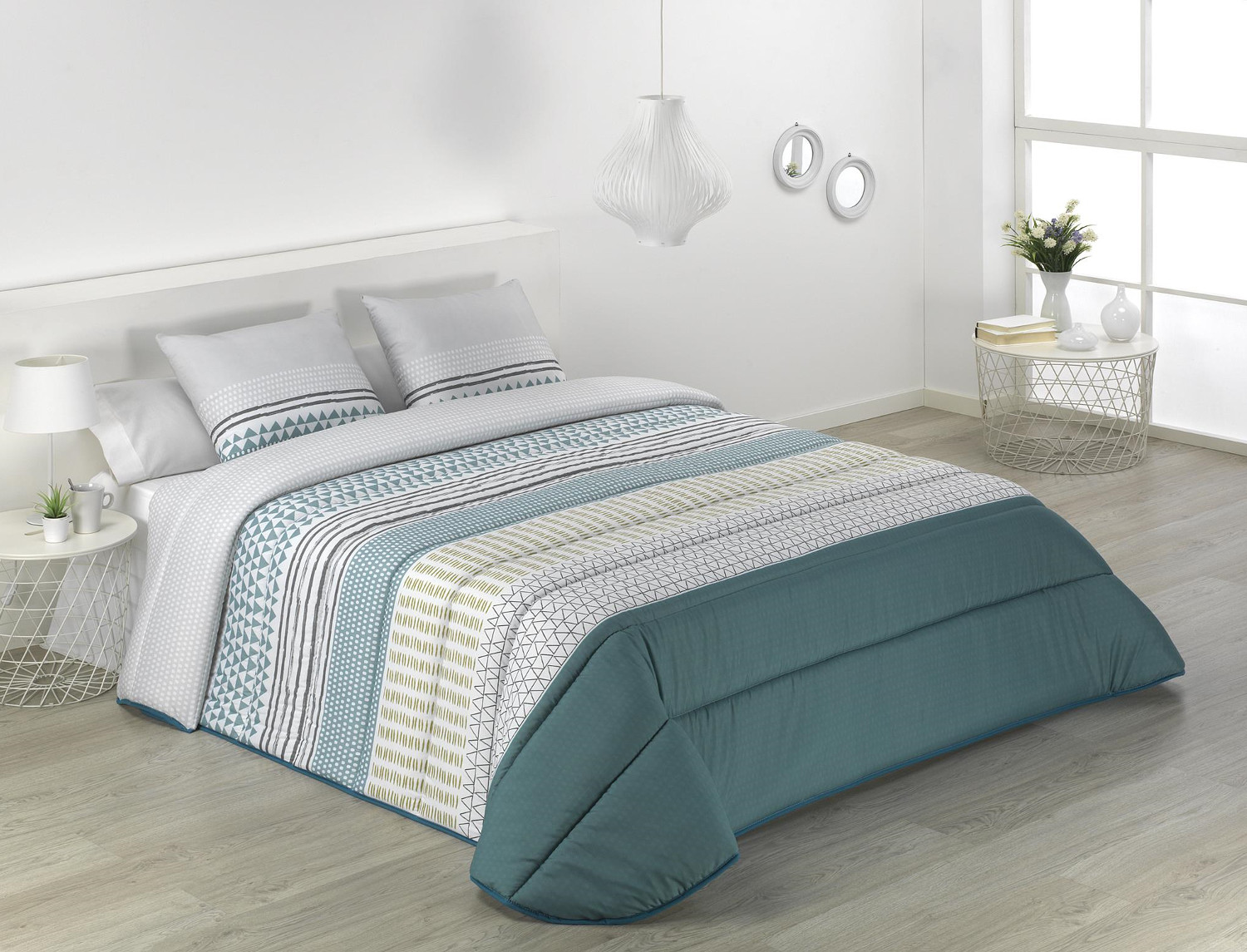 JVR - Edredón Ajustable Queens - Cama 90 Cm - Color Turquesa : :  Hogar y cocina