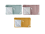 Cubrecamas terciopelo acolchado Raka Junior con borlas