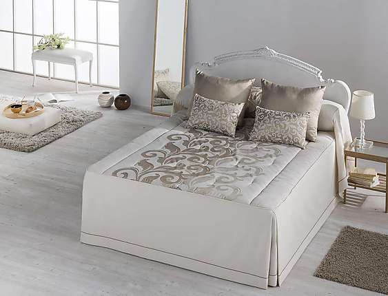 JVR - Colcha de verano Jacquard Donatella oro cama 180