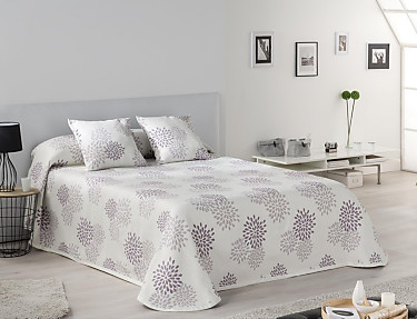 JVR - Colcha Piqué Samba Malva cama de 180 Oferta fin de existencias