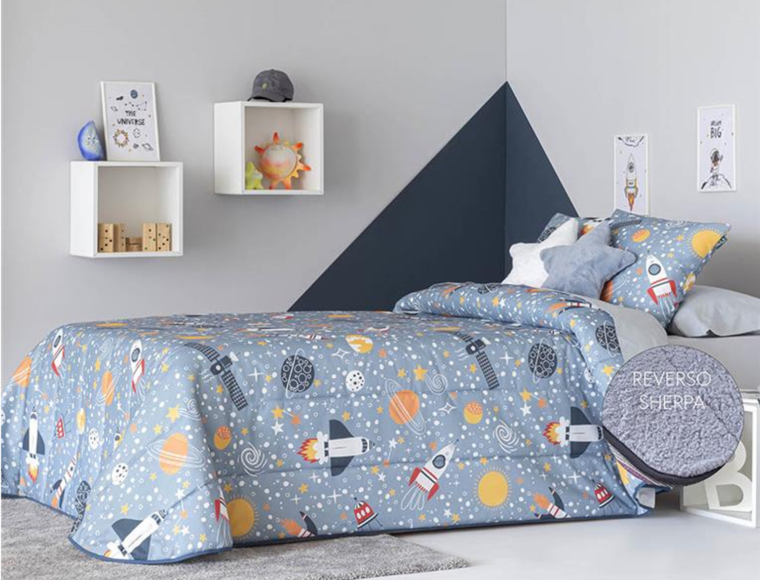 Confecciones Paula Edredón Sherpa Galaxia