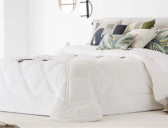 Antilo Textil - Edredón nórdico de terciopelo Dino color Blanco