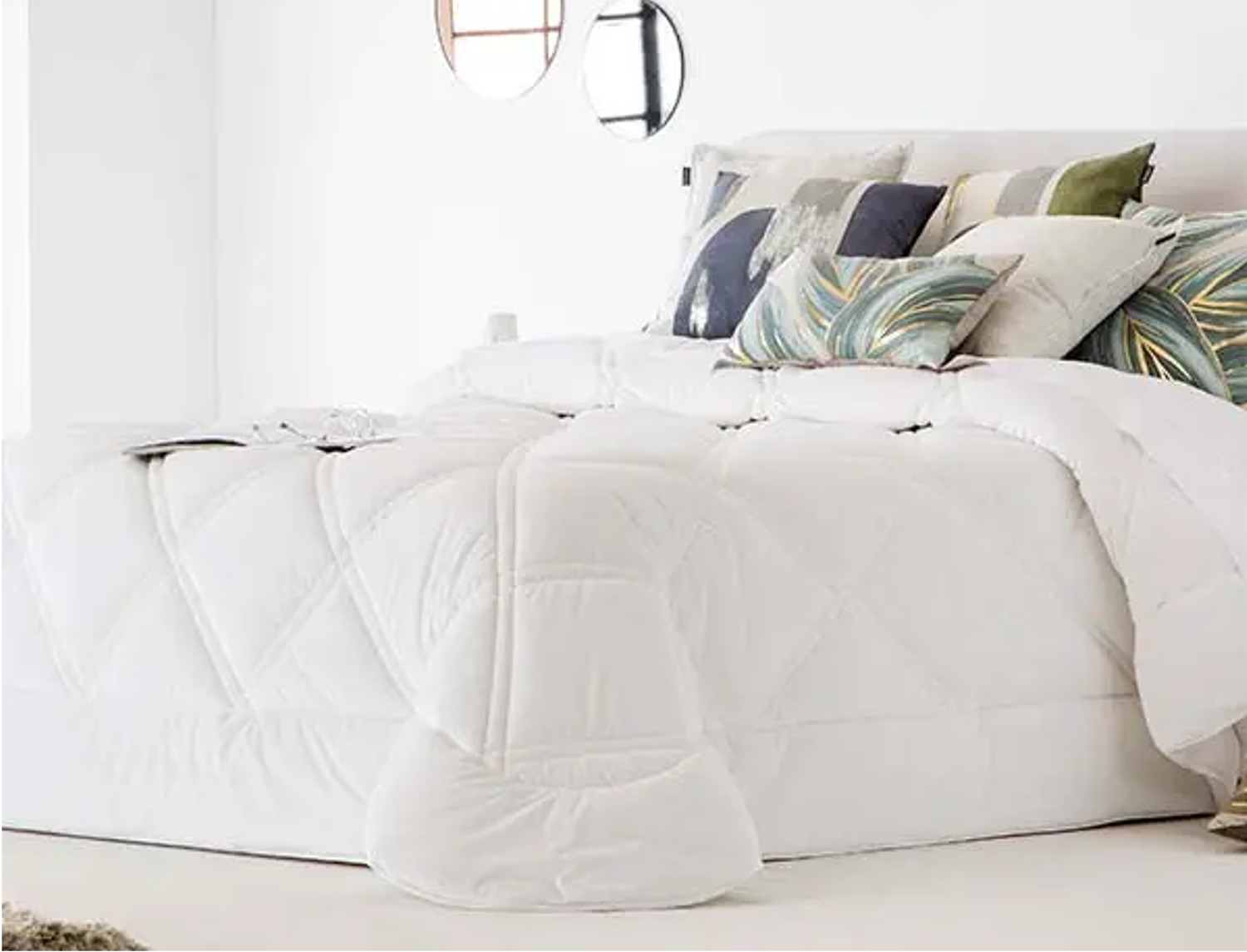 Antilo Textil Edredón nórdico de terciopelo Dino color Blanco