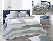 Colcha Jacquard Reversible Ailyn 03 azul