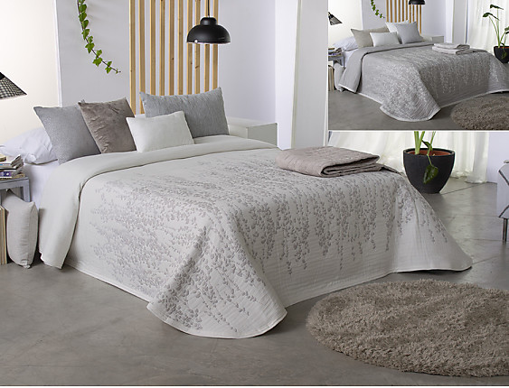 Reig Marti - Colcha Jacquard Reversible Indra 08 taupe