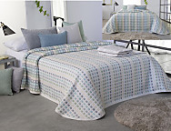 Colcha Jacquard Reversible Murray 04 verde agua