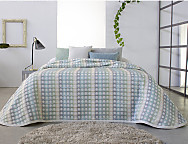 Colcha Jacquard Reversible Murray 04 verde agua