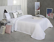 Colcha Jacquard Reversible Kummel 00 blanco