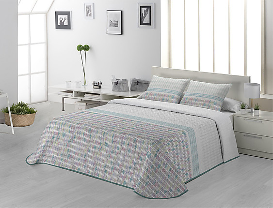 JVR - Colcha Bouti Miami Turquesa